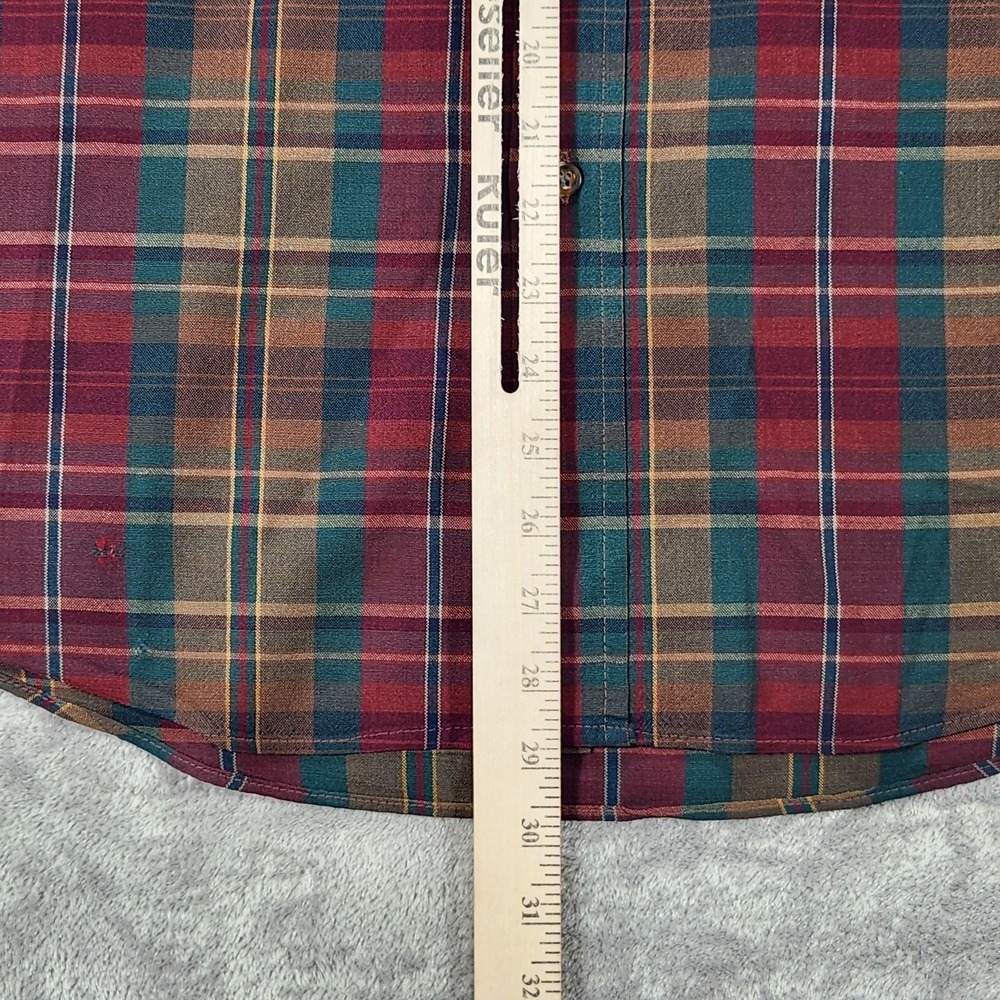 Vintage Pendleton Sir Pendleton Shirt Mens Medium Plaid Wool Made USA 90s - Picture 12 of 13